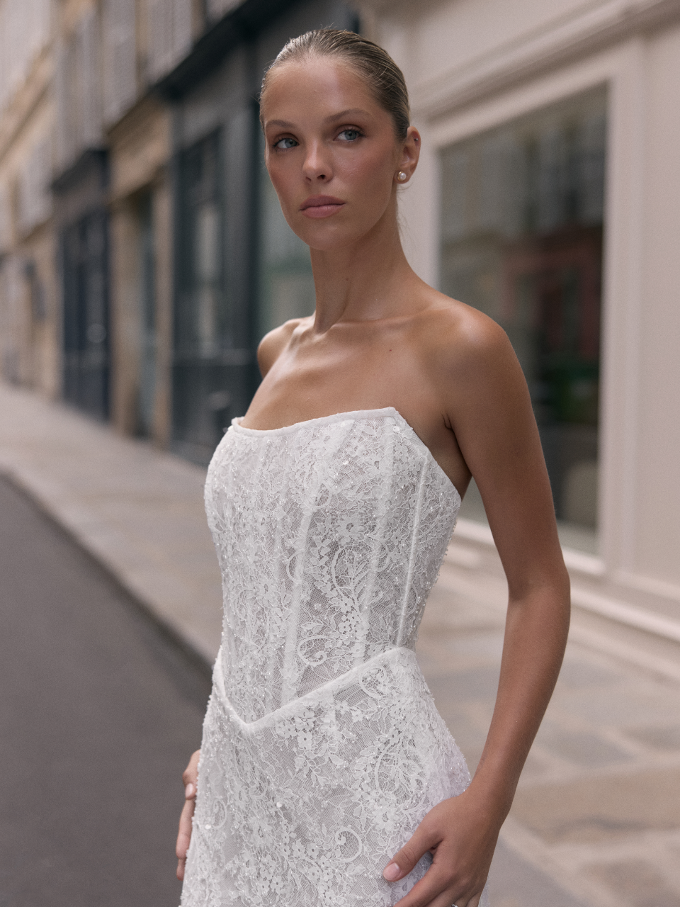 suknia ślubna Romy, koronkowy gorset